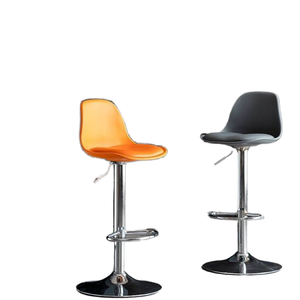 Taburetes de Bar Altos de Metal de Lujo Nórdico Moderno, Muebles de <span class=keywords><strong>Cocina</strong></span> Contemporáneos para el Hogar, Silla de Bar para <span class=keywords><strong>Mesa</strong></span> - Product Image 1