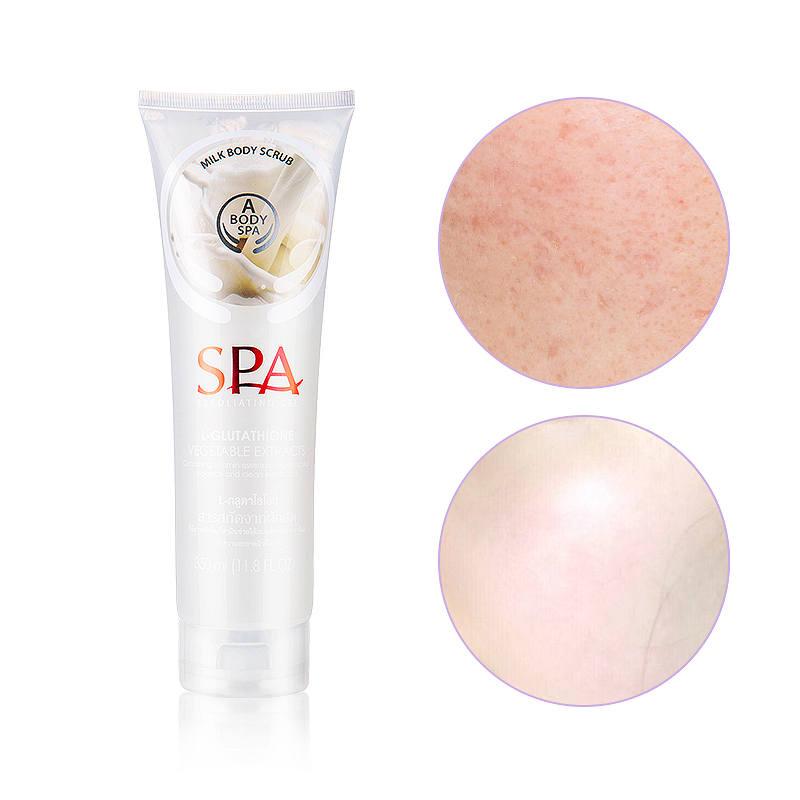 Wholesale OEM organic milk exfoliating peeling gel exfoliant men's body prodocts shower gel