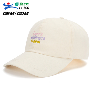 Unisex 6-Panel Summer Cotton Baseball Cap Embroidered Sports Logo for Women and Men Street Style Sun Protection Cap - Product Image 1