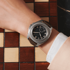 Reloj Mecánico Automático para Hombre, Estilo Vintage, Esfera Pequeña para Segundos, Correa de Cuero, Bisel Acanalado, Reloj de Pulsera Longinesing - Product Image 2