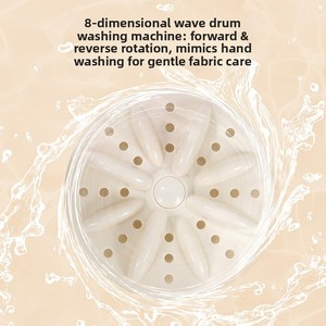 <span class=keywords><strong>Mini</strong></span> lave-linge portable à double cuve entièrement <span class=keywords><strong>automatique</strong></span> de 3 L, 24 W, pour sous-vêtements et chaussettes - Product Image 4