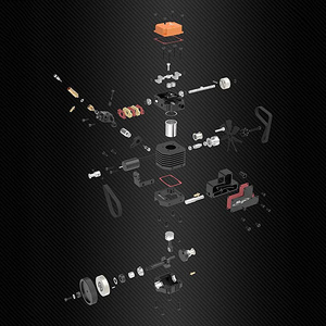 <strong>Toyan</strong> <strong>Engine</strong> FS-S100AC Hobby Models Mini Car Four Stroke Methanol Nitro <strong>RC</strong> Toy Motor DIY KIT Version 130PCS - Product Image 3
