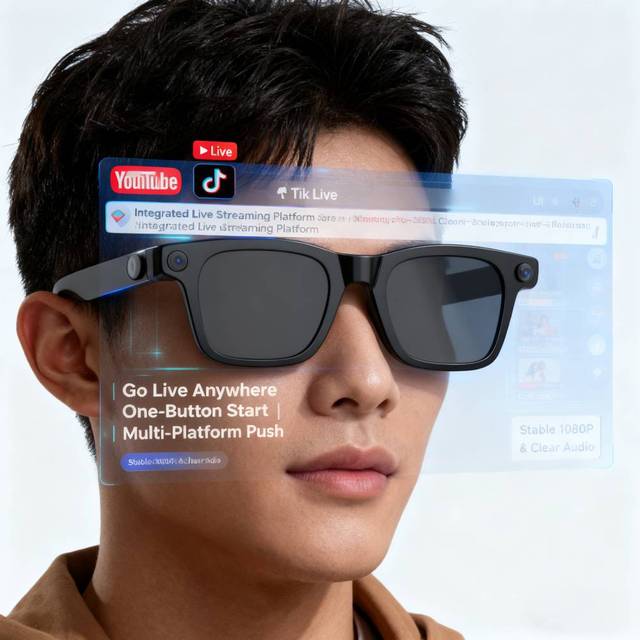 Ultimate Smart Glasses: AI, Live Streaming, Stabilized Video & Voice Control