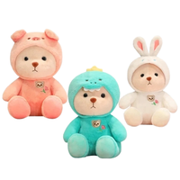 Fabricante de Peluches Transformables, Lindos Osos de Peluche, Conejos, Dinosaurios, Cerditos, Juguetes Infantiles de Algodón Bordado de 10 cm