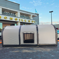 Tente gonflable en PVC épais de haute qualité, argentée, anti-grêle, imperméable, avec housse de protection pour l'extérieur