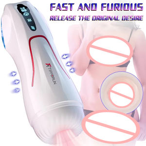 Produit <span class=keywords><strong>sexuel</strong></span> pour adultes, entièrement étanche, écran LCD, 9 modes de vibration/9 modes de succion, rotation, poussée automatique, masturbateur masculin - Product Image 6
