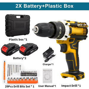 Profession eller Lieferant OEM/ODM 10mm Akku-Bohrmaschine mit variabler Geschwindigkeit Elektrische Bohrmaschine für Holz Metall Mauerwerk Inalambrico Taladro - Product Image 5