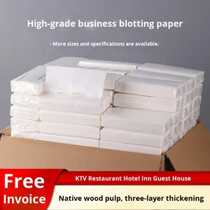 Papel Higiénico de Pulpa de Madera Virgen de <span class=keywords><strong>3</strong></span> Capas, Venta al por Mayor para Hoteles, Alojamientos, Habitaciones de Hotel de Gran Tamaño - Product Image 3