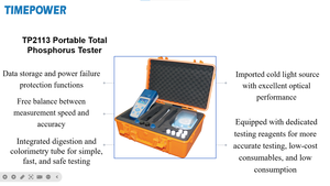 TIMEPOWER TP2113 Waterkwaliteittester Totale Fosfor Analysator met pH-bereik 0,0-14,0 - Product Image 4
