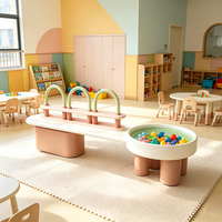 Table d'activités pour enfants faite à la main en résine de couleur macaron, durable, écologique, multifonctionnelle, pour le salon