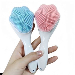 <b>Cute</b> <b>Bear</b> Paw Silicone Facial Cleansing Brush, Deep Pore Cleanser, Skin Massage Blackhead Remover Face Scrubber - Product Image 1