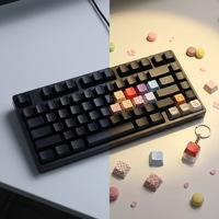 Mechanical Keyboard Personalized Keycaps Cherry MOA XDA Profile PBT Plaid Polka Dot Caps Mini Keyboard Finger Clicker Fidget Toy
