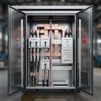 Poste de distribution compact européen 11kV 33kV 0.4kV, unité de distribution d'énergie préfabriquée 100kVA 2500kVA, électrique extérieur