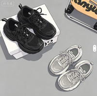 Sneakers à lacets pour femmes de haute qualité, design élégant, confortables, respirantes, doublure en mesh, légères, antidérapantes, chaussures de sport Lanvine All