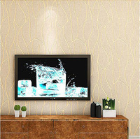 Wallpaper TV Anti Air Yirui Gray Gaya Skandinavia Bertekstur Nonwoven untuk Hotel, Ruang Tamu, dan Penggunaan Rumah Tangga