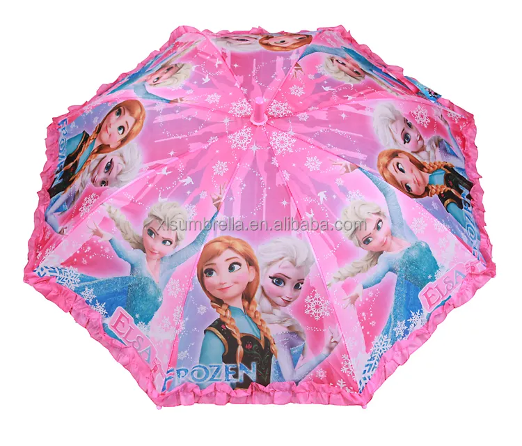 Venta al por mayor Mini encaje niños Target Girl's Style Princess Summer Kid Paraguas para niñas con encaje