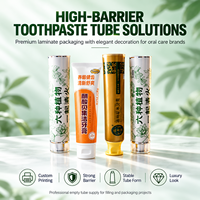 Tubes d'emballage de dentifrice en aluminium-plastique, impression UV personnalisée, contenants laminés vides 12,7-35 mm, soins bucco-dentaires