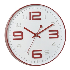 24 Hour Time 4 <b>Digit</b> Battery Operated Led <b>Wall</b> <b>Clock</b> CARTOON Black Green Red White Light Geometric Blue AAA Box Style Living GUA - Product Image 3