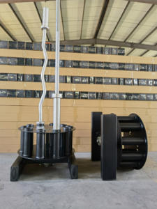 <span class=keywords><strong>POWERMAN</strong></span> Support de barre vertical rotatif à 10 barres pour la salle de sport commerciale et à domicile - Product Image 4