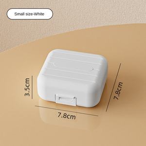 Boîte à pilules quotidienne portable en plastique, petite et carrée, avec 7 compartiments, mini boîte de rangement pour médicaments, organisateur de pilules - Product Image 6