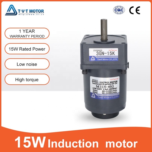 15W 220V AC Gear Motor Single Phase Speed Control Motor with Controller 10mm Shaft 70mm Gearbox Flange Mount No Brake