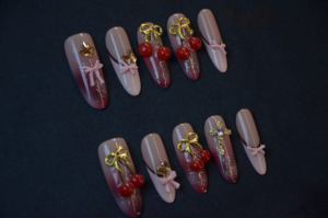 <span class=keywords><strong>Faux</strong></span> <span class=keywords><strong>ongles</strong></span> complets ENNA Factory Direct Luxury 3D Almond Cherry en ABS, <span class=keywords><strong>colle</strong></span> pour nail art, usage en salon, vente en gros pour les doigts - Product Image 6