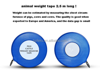 Ruban à mesurer bleu Animal avec anneau de traction en acier inoxydable et marquages précis