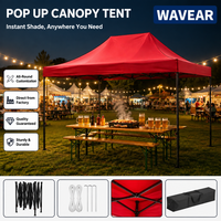 Tente Pop-Up 3x4,5 m Robuste, Imperméable, Anti-UV, Grande Taille, Commerciale pour Événements, Salons Professionnels, Expositions, Logo Personnalisé