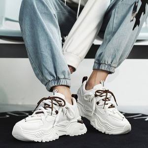 Zapatillas Deportivas Blancas con Plataforma para Hombre, Zapatos Casuales Versátiles de Moda, Zapatos Deportivos Cómodos y Sencillos, Tenis Masculino - Product Image 3