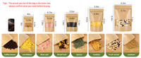 Sachet Doypack imprimé en héliogravure de qualité alimentaire avec fenêtre et fermeture éclair pour noix de cajou et amandes, directement de l'usine