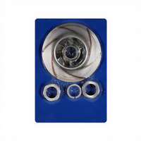 Turbine de pompe semi-ouverte haute pression en fonte, sur mesure, flexible, moulée par sablage, à 4 pales, avec finition satinée