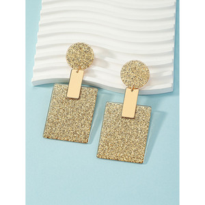 Orecchini Pendenti Scintillanti in Oro Glamour - Product Image 2