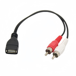 Câble adaptateur audio USB femelle vers 2 RCA mâle pour téléviseur et décodeur avec connecteurs USB 2.0 vers RCA, câble AV - Product Image 4