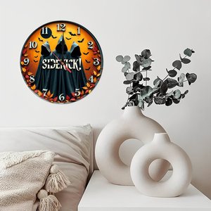 Round Wooden Wall <b>Clock</b> 25x25Cm Silent Non Ticking Creative Nordic Wooden Wall <b>Clocks</b> - Product Image 1