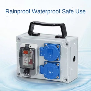 กล่องเต้ารับไฟฟ้าอุตสาหกรรมกันน้ำ สำหรับงานก่อสร้าง กล่องจ่ายไฟชั่วคราวแบบพกพา กล่องบำรุงรักษาไฟฟ้า - Product Image 3