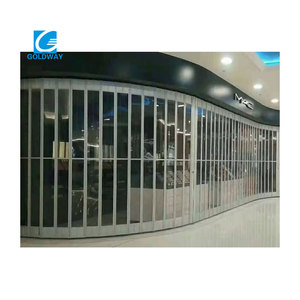 Patio invisibile scorrevole Bi pieghevole cristallo acrilico porte trasparenti in alluminio Pvc <span class=keywords><strong>porta</strong></span> pieghevole <span class=keywords><strong>per</strong></span> le camere - Product Image 4