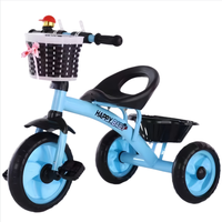 Tricycle à pédales pour enfants et bébés, design simple, vélo d'exercice et de sport avec panier, cadeau de fête