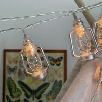Guirlande lumineuse LED vintage multicolore style lampe à paraffine, créative, pour ambiance de chambre, Noël et décorations féeriques