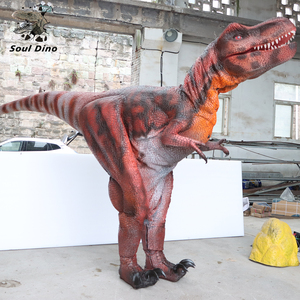 Dinosaure Velociraptor réaliste sur mesure, grandeur nature, fait main, en acier/métal, pour aventure publique intérieure/extérieure - Product Image 1