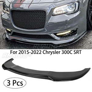 สำหรับ Chrysler SRT 300C ปี 2015-2022 ชุดแต่งกันชนหน้า 3 ชิ้น แบบลิปสปลิตเตอร์ ดิฟฟิวเซอร์ สปอยเลอร์  วัสดุคาร์บอนไฟเบอร์สีดำเงา - Product Image 1