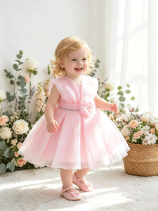 MQATZ Vestido <span class=keywords><strong>de</strong></span> Fiesta <span class=keywords><strong>de</strong></span> Cumpleaños para Bebé <span class=keywords><strong>de</strong></span> Buena Calidad, <span class=keywords><strong>Ropa</strong></span> para <span class=keywords><strong>Niñas</strong></span>, Vestido Elegante Rosa <span class=keywords><strong>de</strong></span> Verano para Bebés - Product Image 1