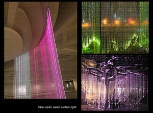 Cortina de Luz de Fibra Óptica con Destellos Coloridos, Efecto Cielo Estrellado, Árboles de Fibra Óptica para Exteriores, Decoración de Jardín, Resistente al Agua - Product Image 6
