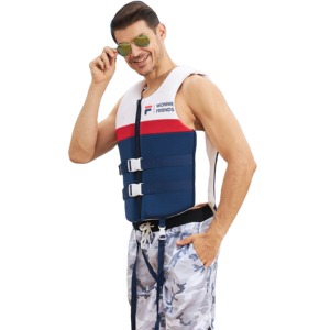 TP-Q0142 Hàn Quốc phong cách cuộc sống vest cuộc sống màu đỏ áo khoác NBR Neoprene + EPE chaleco salvavi Hot Bán giải trí cuộc sống vest áo khoác thương hiệu - Product Image 1