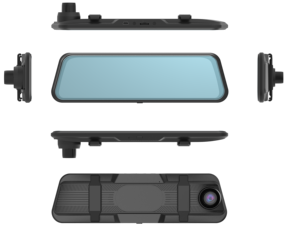 Cámara de Retrovisor Digital IPS de 9.66 Pulgadas, 2K 1080P, Lente Dual, Pantalla Táctil 2.5D, Visión Nocturna Starlight, Grabador de Video DVR para Auto con Visión de 24H - Product Image 2