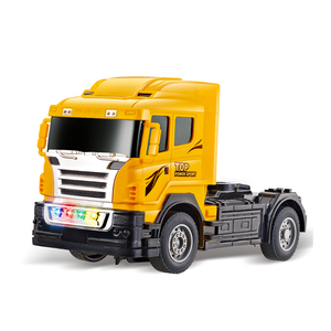 Camion semi-remorque RC 22 pouces à fonctions complètes pour enfants 2,4 G avec lumières, télécommande, transporteur de marchandises, jeux en plein air et aventures routières - Product Image 3