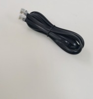 Produsen OEM/ODM Kabel Telepon Flat RJ12 6P6C 1m/1.5m/3m/5m 28AWG Selubung PVC Kabel Komunikasi Telekomunikasi Fleksibel