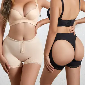 Kadınlar yüksek bel kontrol külot oymak göt kalça şekillendirici kalça büyük göt Lift Push Up Shapewear kadınlar açık kalça ince külot