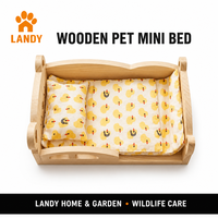Lit suspendu en bois massif naturel pour perroquet, accessoires de cage, nichoir respirant, lit de repos pour petits animaux