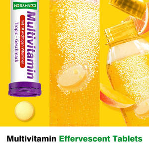 Bonne vente Comprimés effervescents multivitaminés avec vitamine <span class=keywords><strong>C</strong></span> Soutenir la santé cardiaque et maintenir une circulation sanguine normale Comprimés - Product Image 5