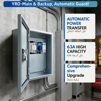 Commutateur de transfert automatique YRO à double alimentation 2P 63A 230V, contrôleur de commutation de générateur ATS, dispositif électrique